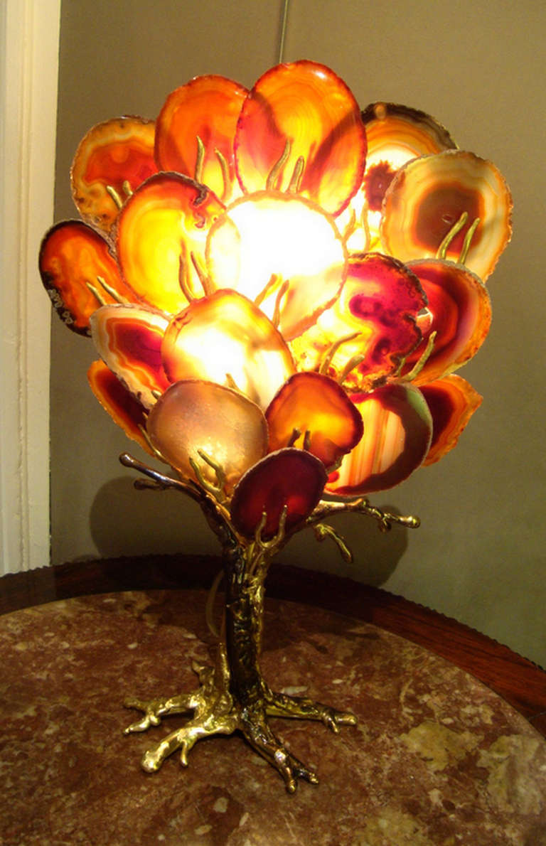 Precious Tree In Agates And Brass By Isabelle Masson-Faure