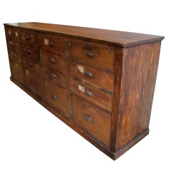 Antique Two Drawer Units from Seed Shop, Circa 1900