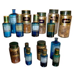 Important Set of Pharmacy Jars of the Late Nineteenth Century