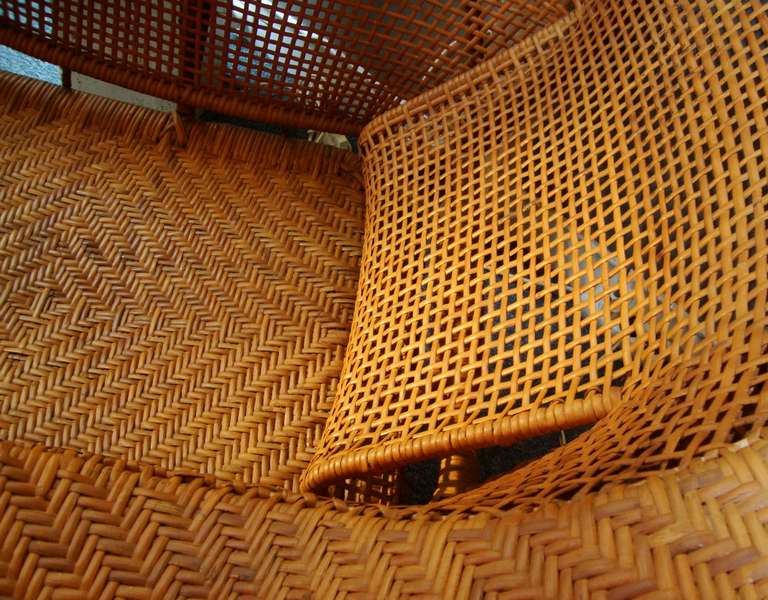 Beautiful 1930's Rattan Chaise Longue In Excellent Condition In Paris, FR