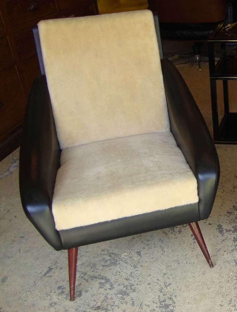 Mid-20th Century Two 1950's Italian armchairs