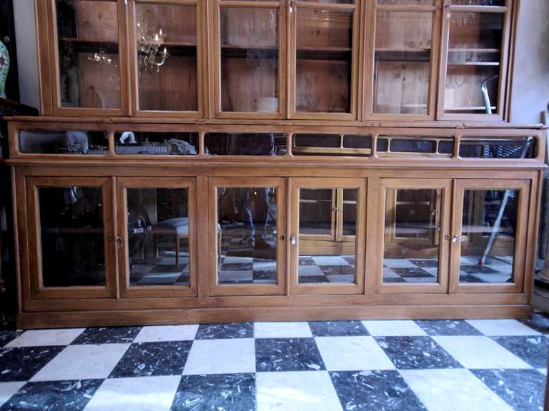 Wood Two Rare 1900's Pharmacy Display Cases.