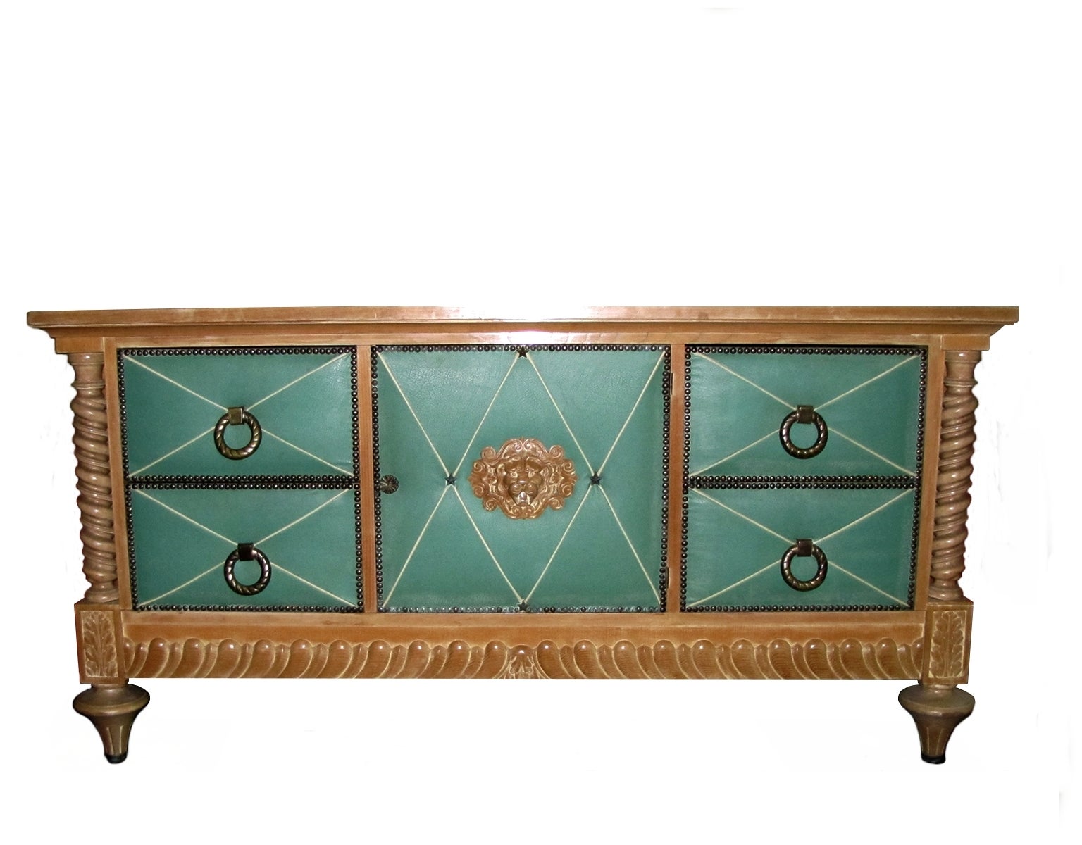 1940s Treasurer Cabinet with Four Drawers 
One Door