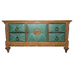 1940s Treasurer Cabinet with Four Drawers & One Door