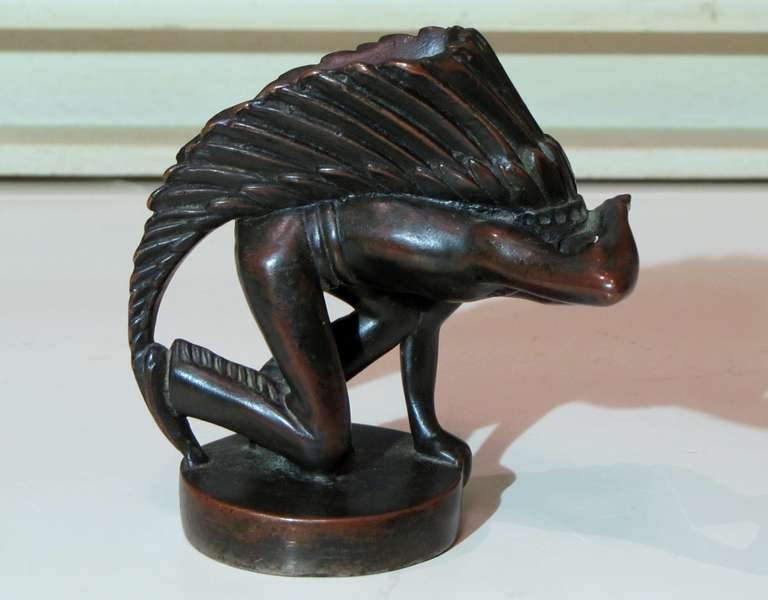 Mid-20th Century Car Radiator Mascot In Bronze 