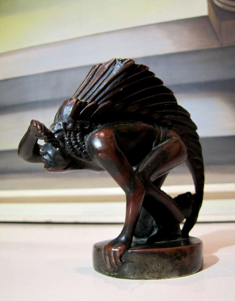 Car Radiator Mascot In Bronze 