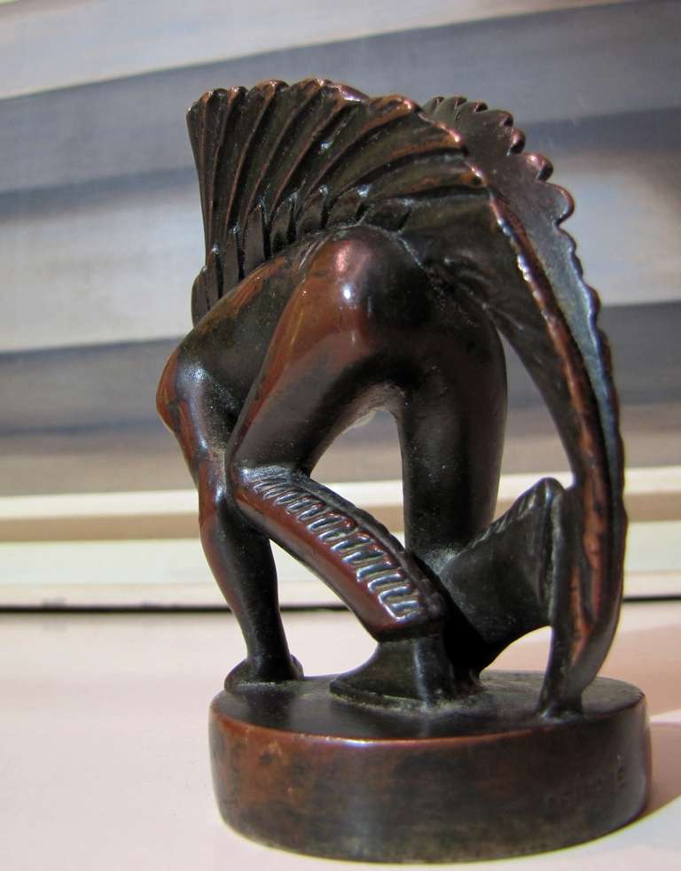 Car Radiator Mascot In Bronze 