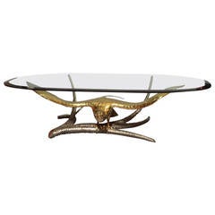"Eagle" coffee table by Alain Chervet, France circa 1970 11