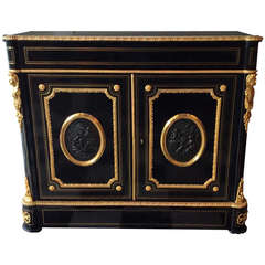 Napoleon III Cabinet with Bronze Medallions 11