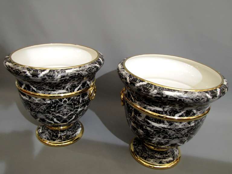 Pair of Cache Pots by Christian Dior, circa 1980 For Sale 2