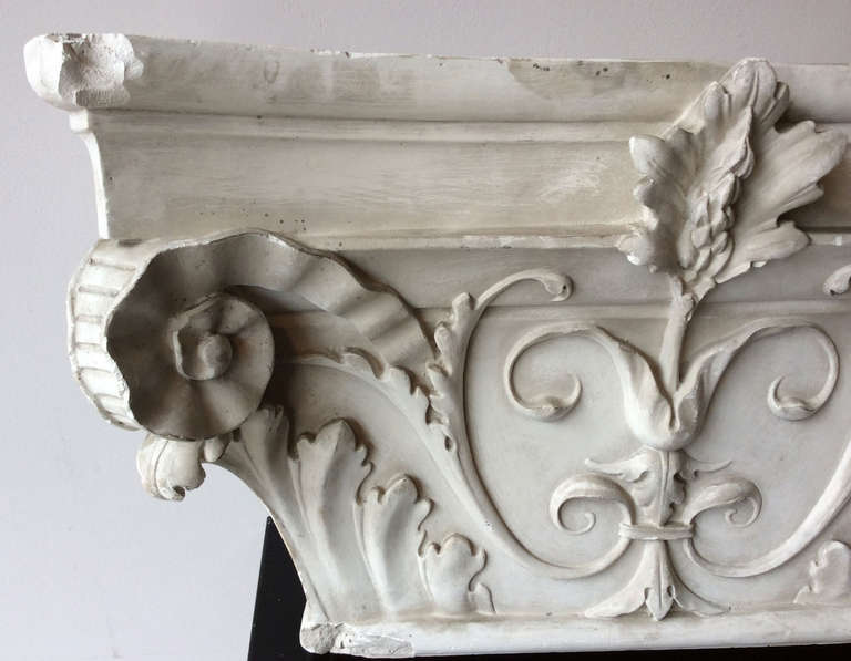 French Composite capital in plaster, France end of the XIXth century