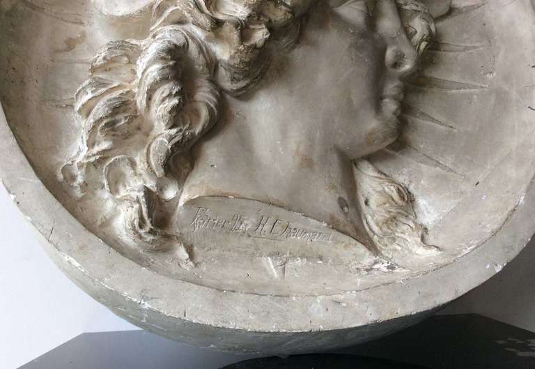 Medallion with Head of Minerva in Plaster 1