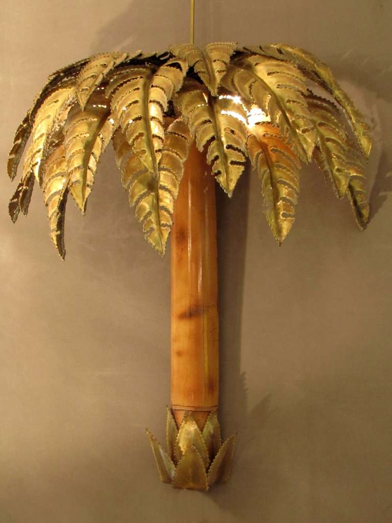 palm tree wall sconces