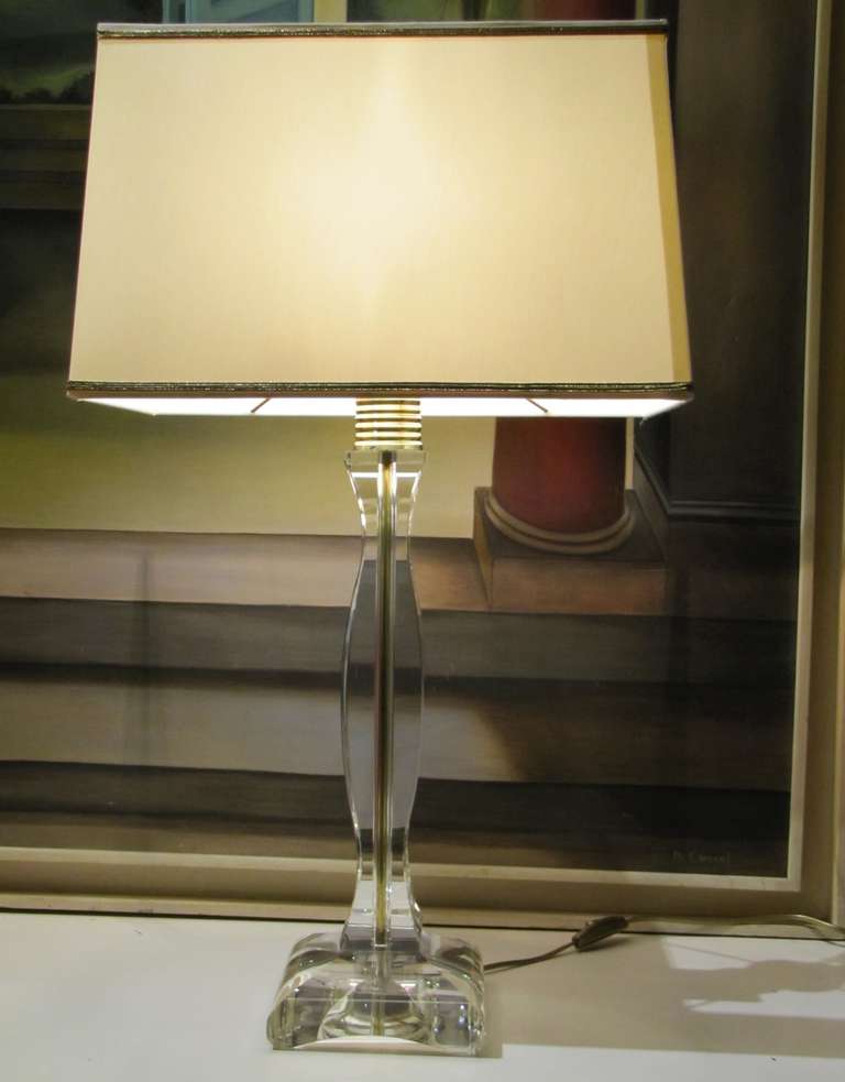 Pair of crystal table lamps For Sale 1