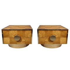 Paire de tables de chevet des années 1970