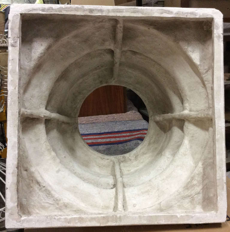 Base di colonna dorica in gesso, Francia, fine XIX secolo in vendita 1
