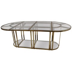 Brass And Glass Table