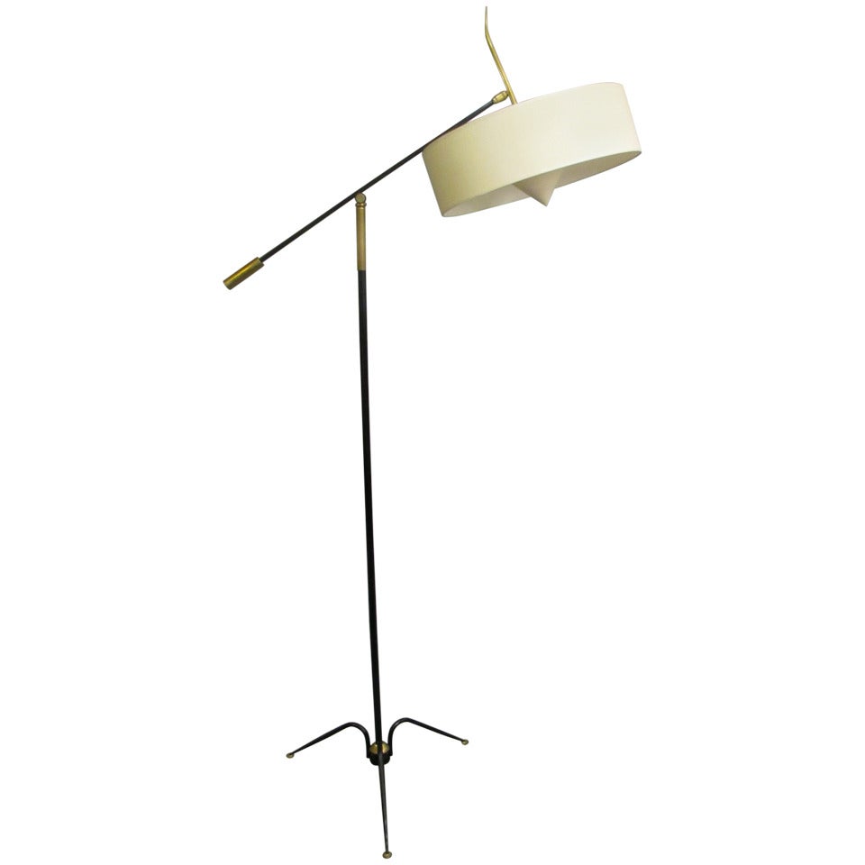 1950s Adjustable Floor Lamp by Arlus