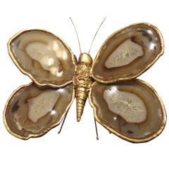 Brown Butterfly Wall Light Or Lamp