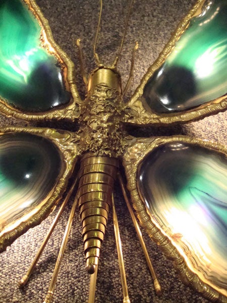 Green Butterfly Wall Light.