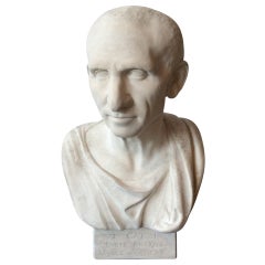 Antique Bust of Caton, France end of XIXth century.