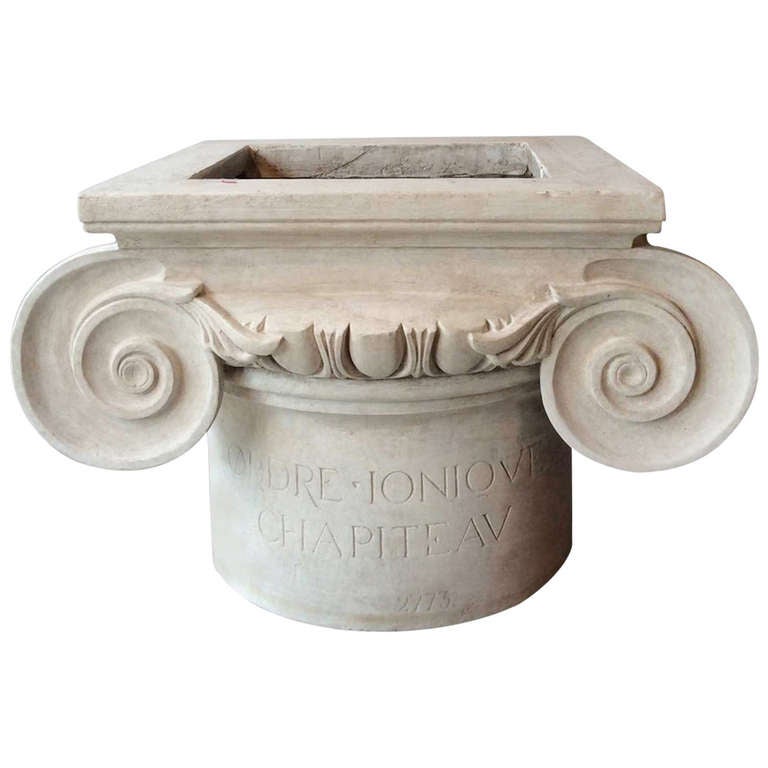 Ionic Capital in Plaster