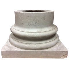Doric column base in plaster, France end of XIXth century