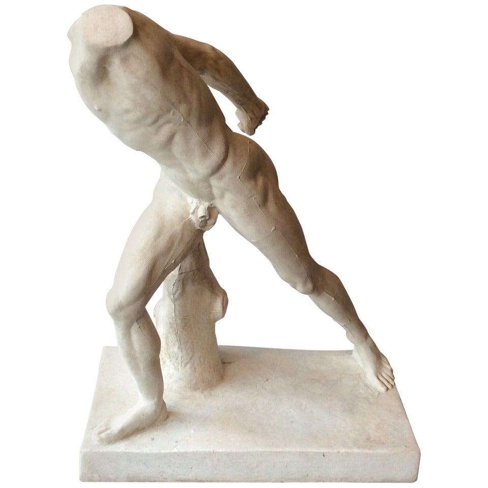 Athletic Body in Plaster, France, Late 19th Century