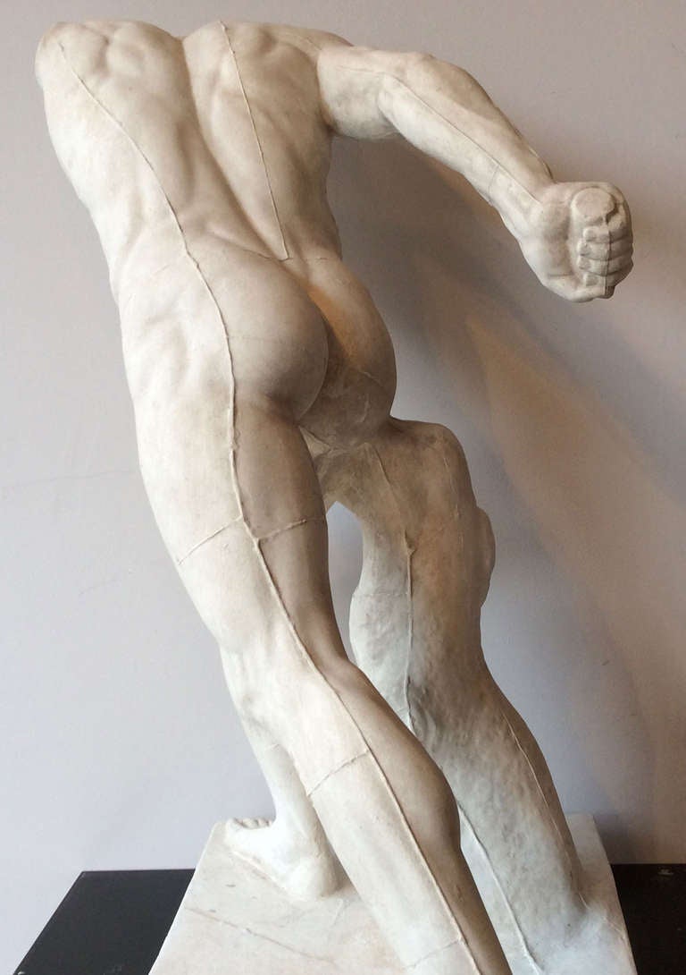 Athletic Body in Plaster, France, Late 19th Century 3
