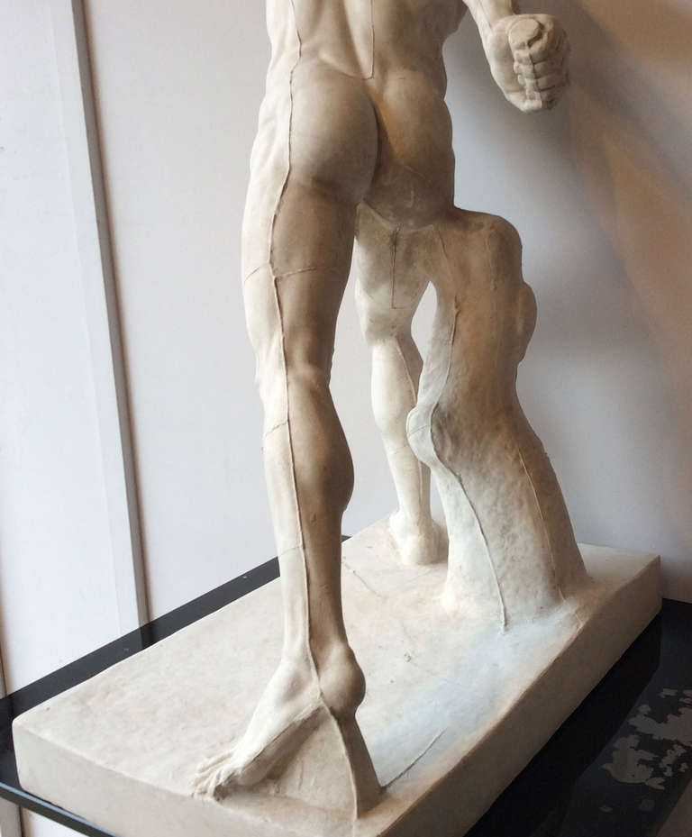 Athletic Body in Plaster, France, Late 19th Century 2