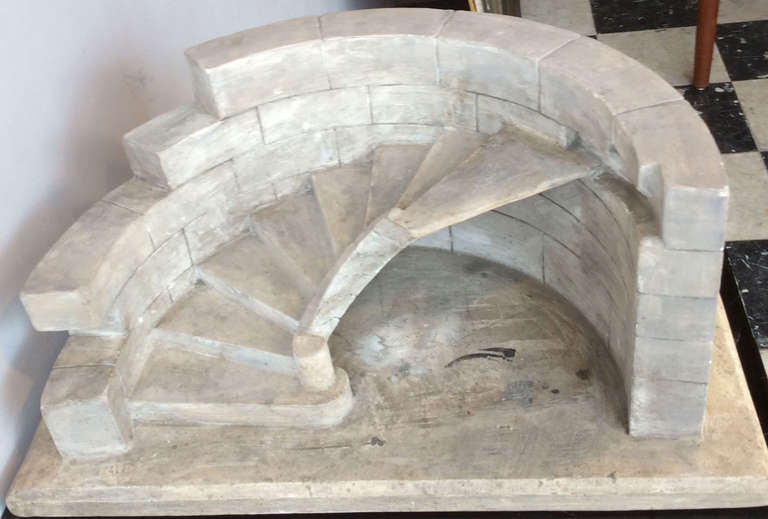 Staircase Model in Plaster 1