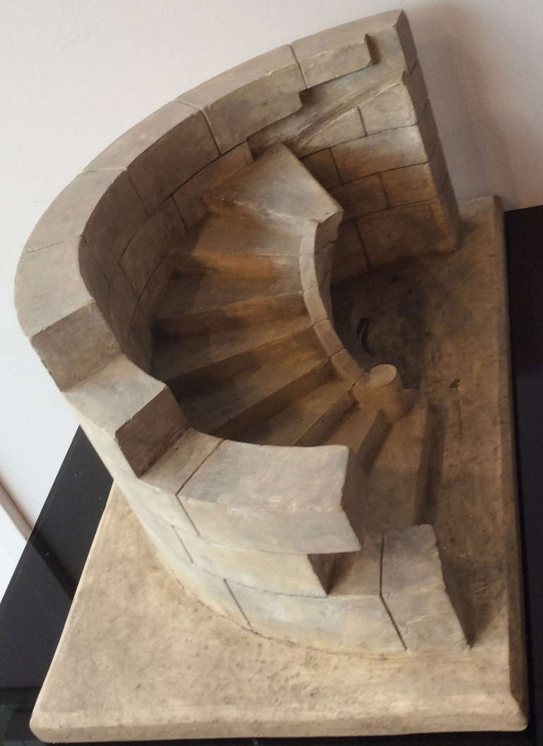 Staircase Model in Plaster In Good Condition In Paris, FR