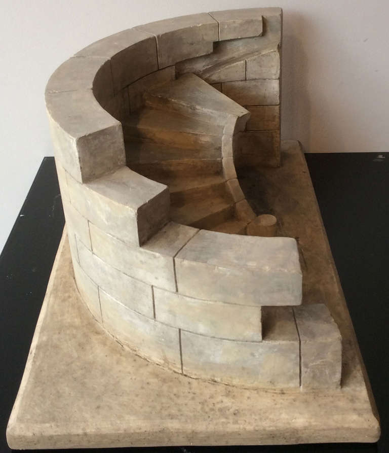 19th Century Staircase Model in Plaster