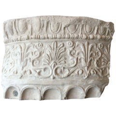 Antique Part of Tuscan Capital in Plaster