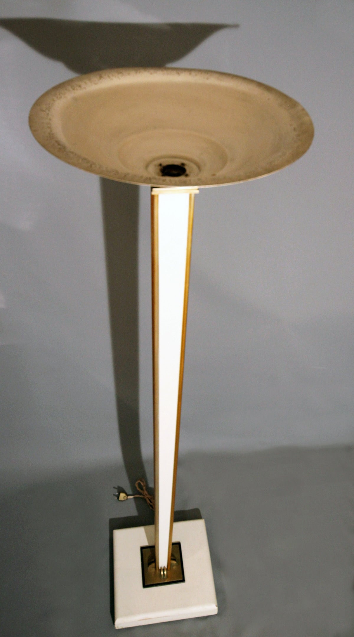 French 1940s Jacques Adnet Floor Lamp For Sale
