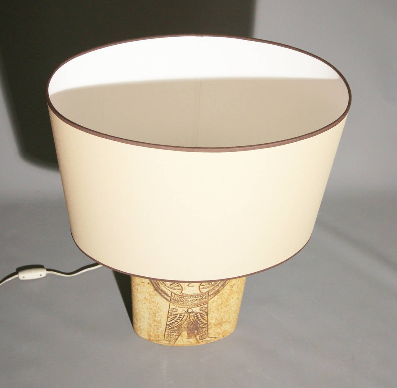 Mid-20th Century 1960s Roger Capron Earthenware Table Lamp