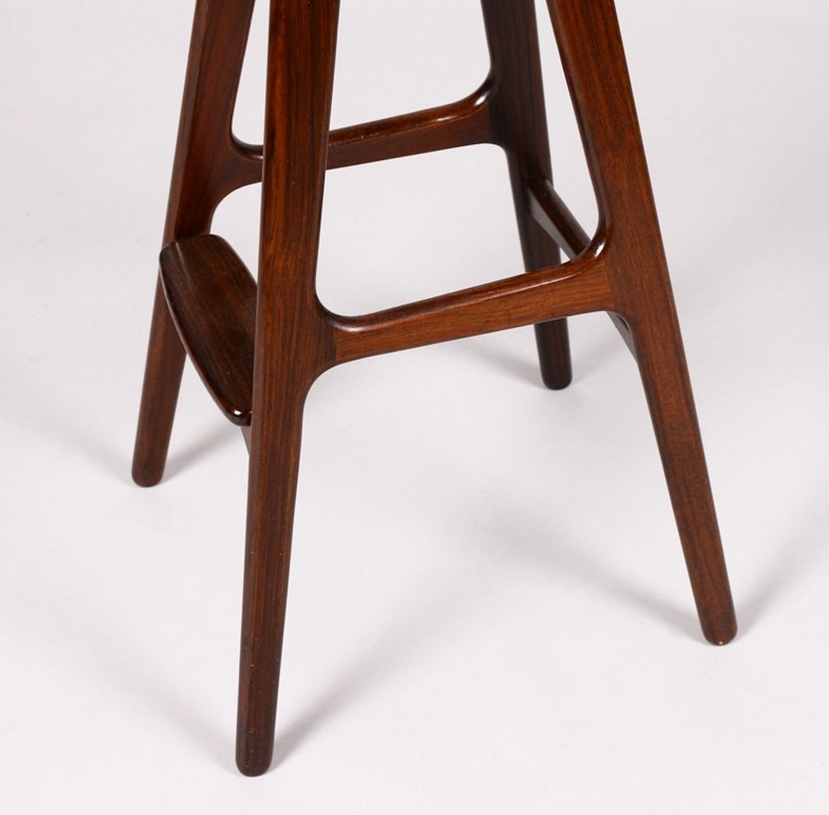 Rosewood Two 1960s Original Bar Stools by Erik Buch