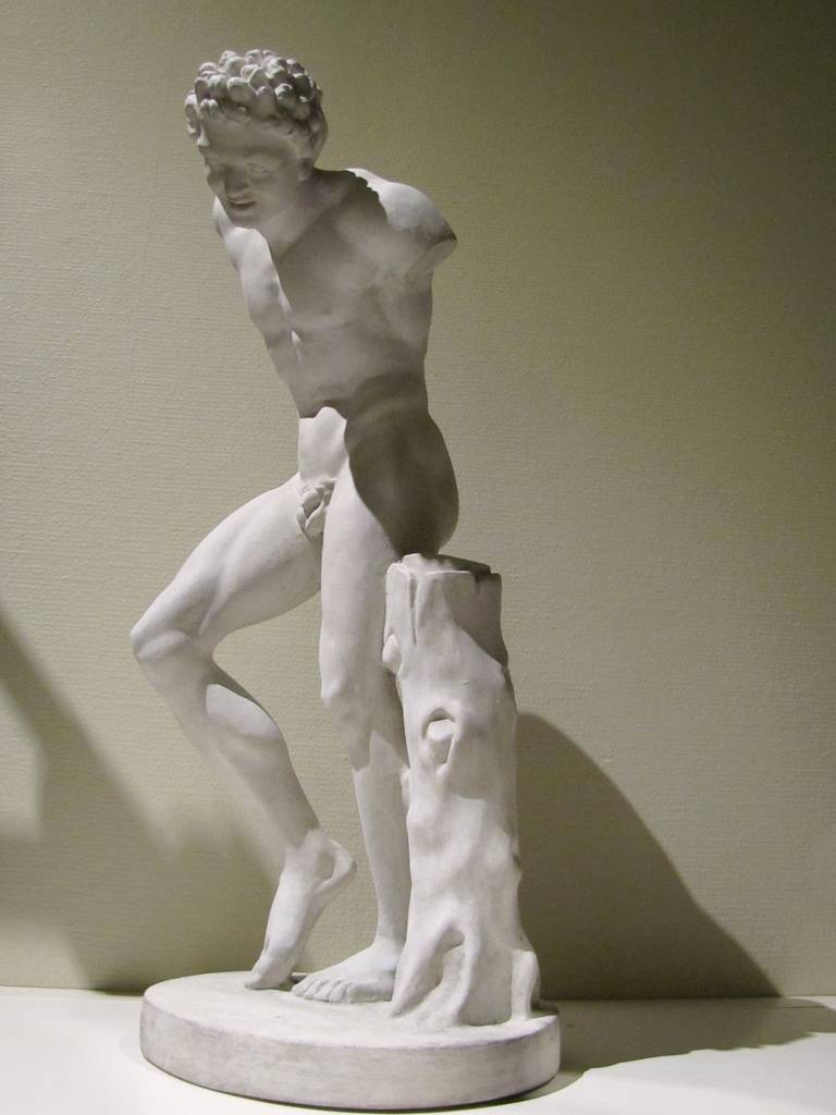 Beautiful study of Faun.
Rare collection of plaster casts, models from a school of fine arts, late 19th century, France.