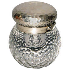 Rare Inkwell in Carved Crystal and Worked Silver by Lucien Gaillard 8
