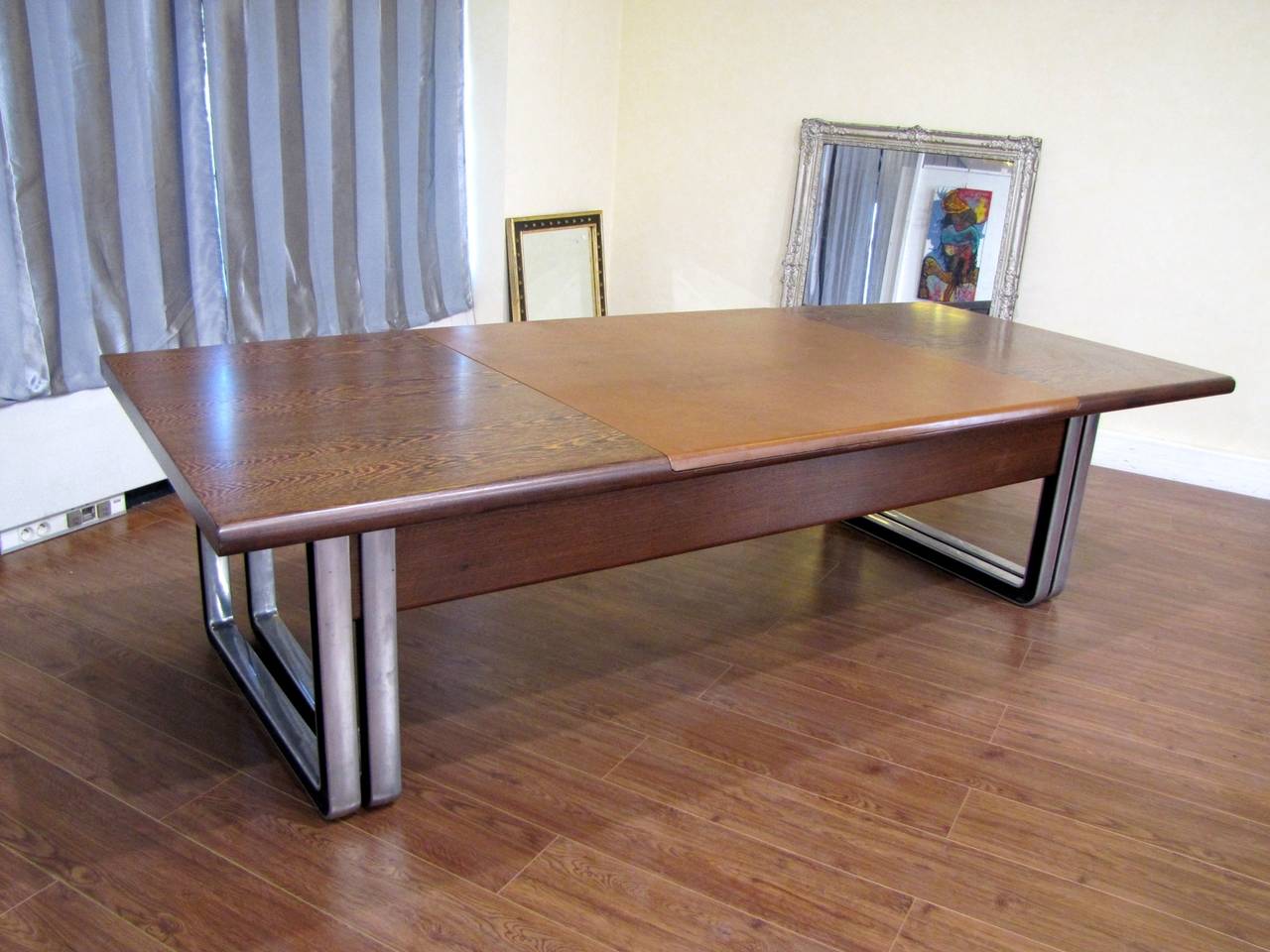 Large 1970s Italian Desk by Osvaldo Borsani 2