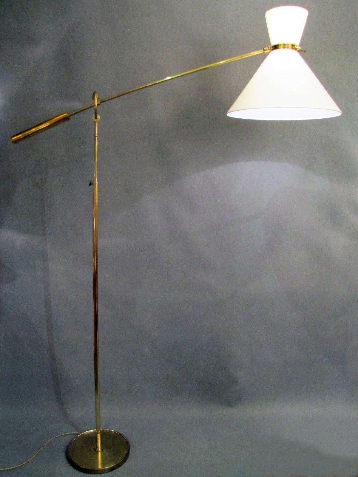 Lunel Edition Adjustable Floor Lamp, France, 1950s 2