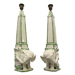 Pair of "Elephant" Table Lamps
