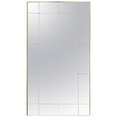 Large 1950's Italian mirror with parcloses