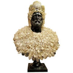 Rare and amazing bust of Neptune by Anthony Redmile, circa 1970