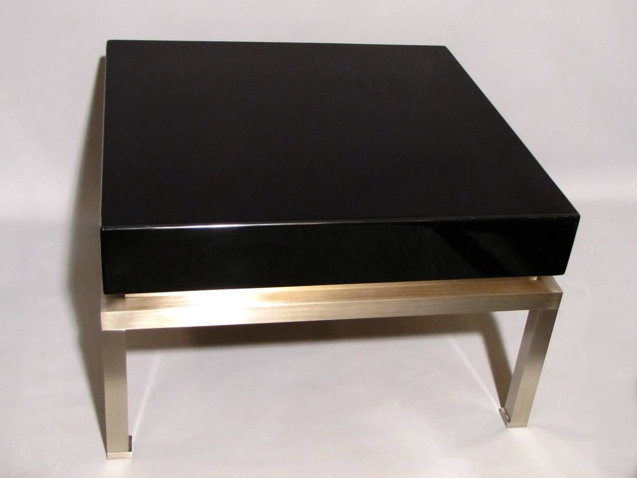French Pair of End Tables by Guy Lefevre for Maison Jansen, France 1970s