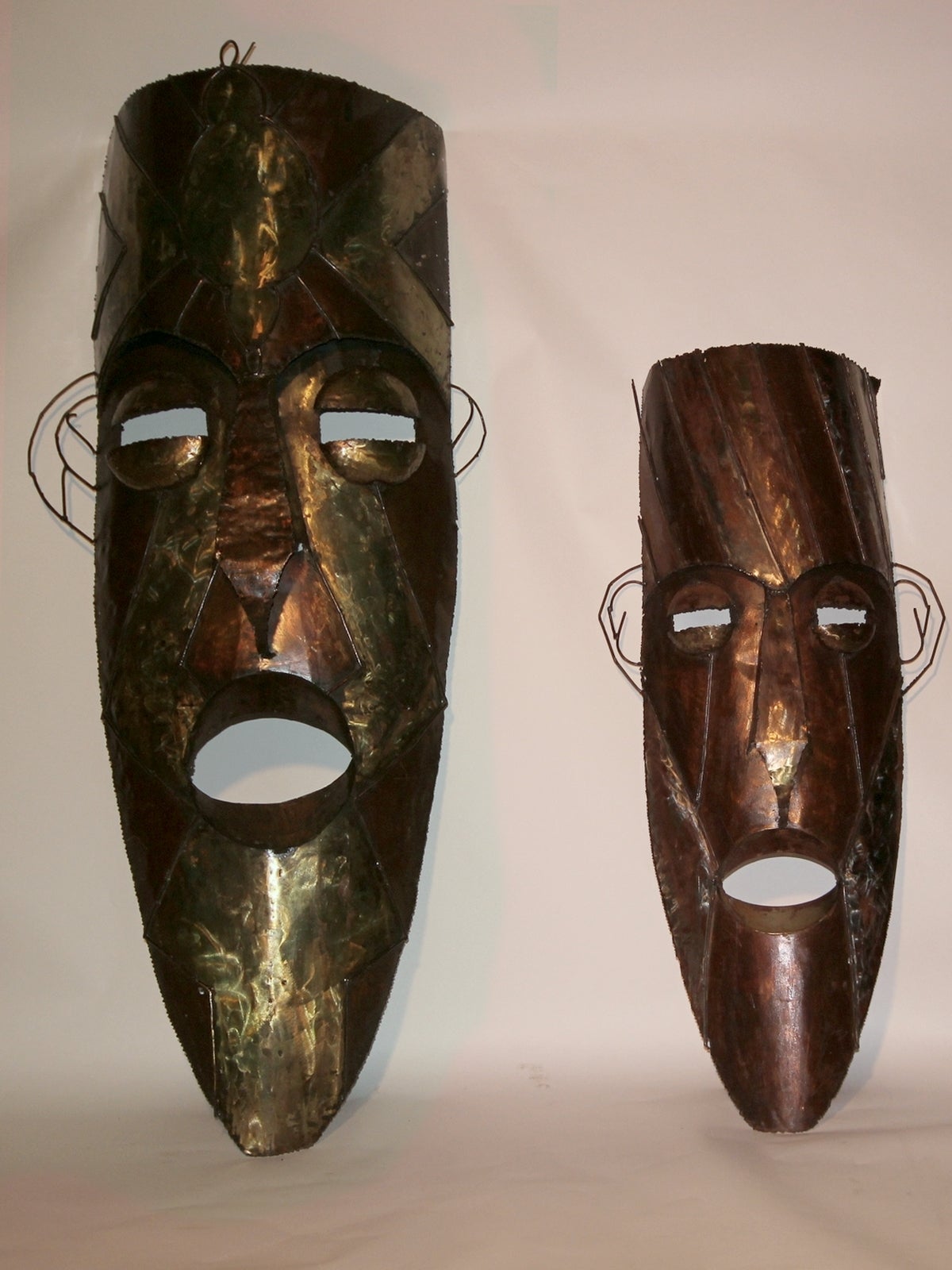 Set of Two 1970s Large Tiki Masks For Sale at 1stDibs