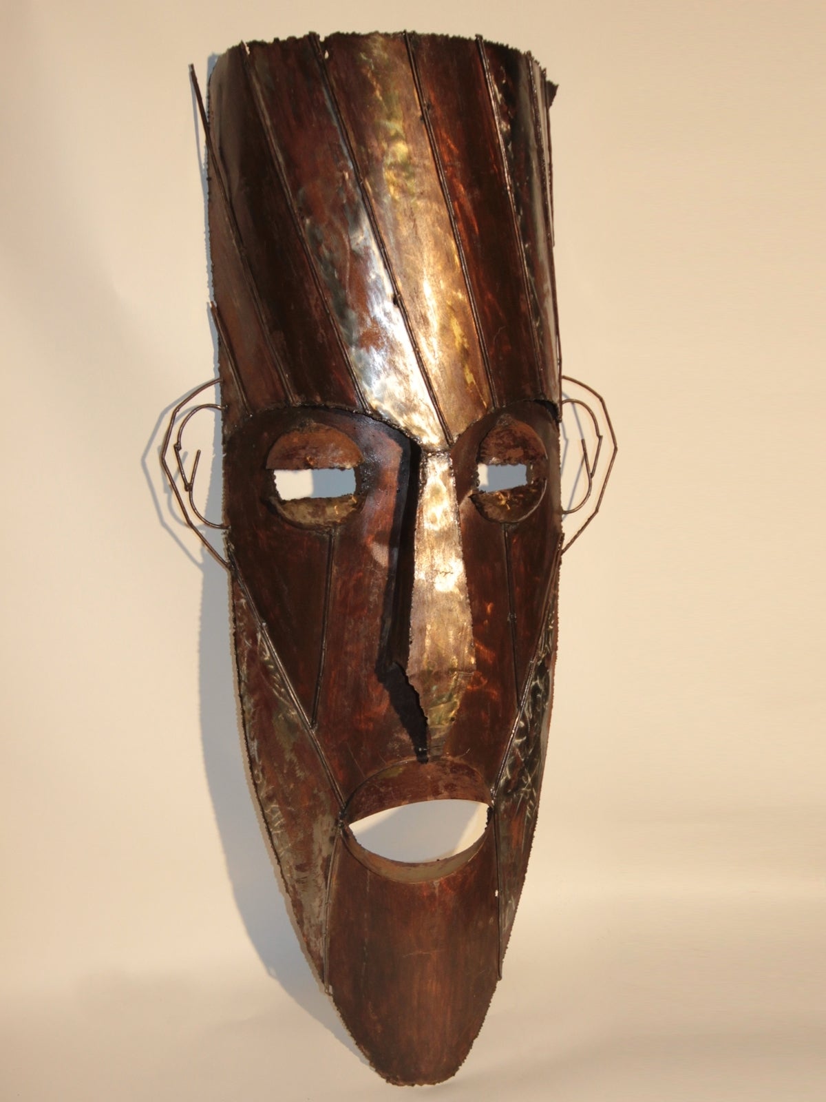 Late 20th Century Set of Two 1970s Large Tiki Masks For Sale