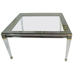 Retro Coffee Table or End Table by Belgo Chrome, Belgium, circa 1970