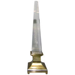 Rare Beautiful Lighting Obelisk by Angolometallarte, Roma, Italy, 1970 4