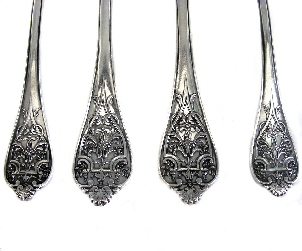 French Cardeilhac Silver Flatware Set For 18